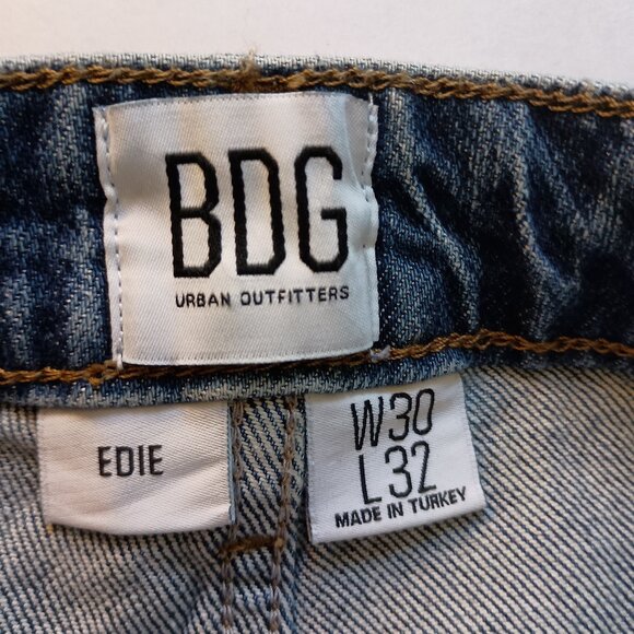 BDG Urban Outfitters High Waist/Slim Leg Medium Wash Denim Jeans Women's W30 NWT - Picture 6 of 15
